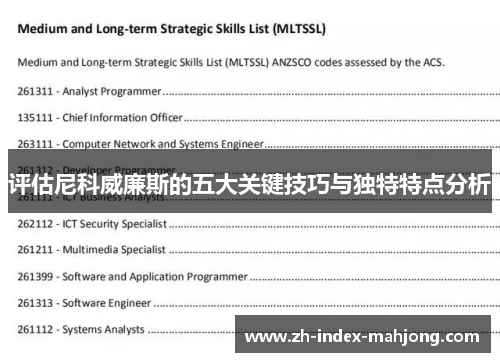 评估尼科威廉斯的五大关键技巧与独特特点分析