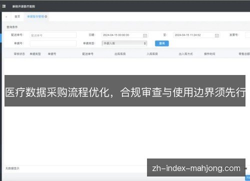 医疗数据采购流程优化,合规审查与使用边界须先行 医疗数据采购流程优化,合规审查与使用边界须先行
